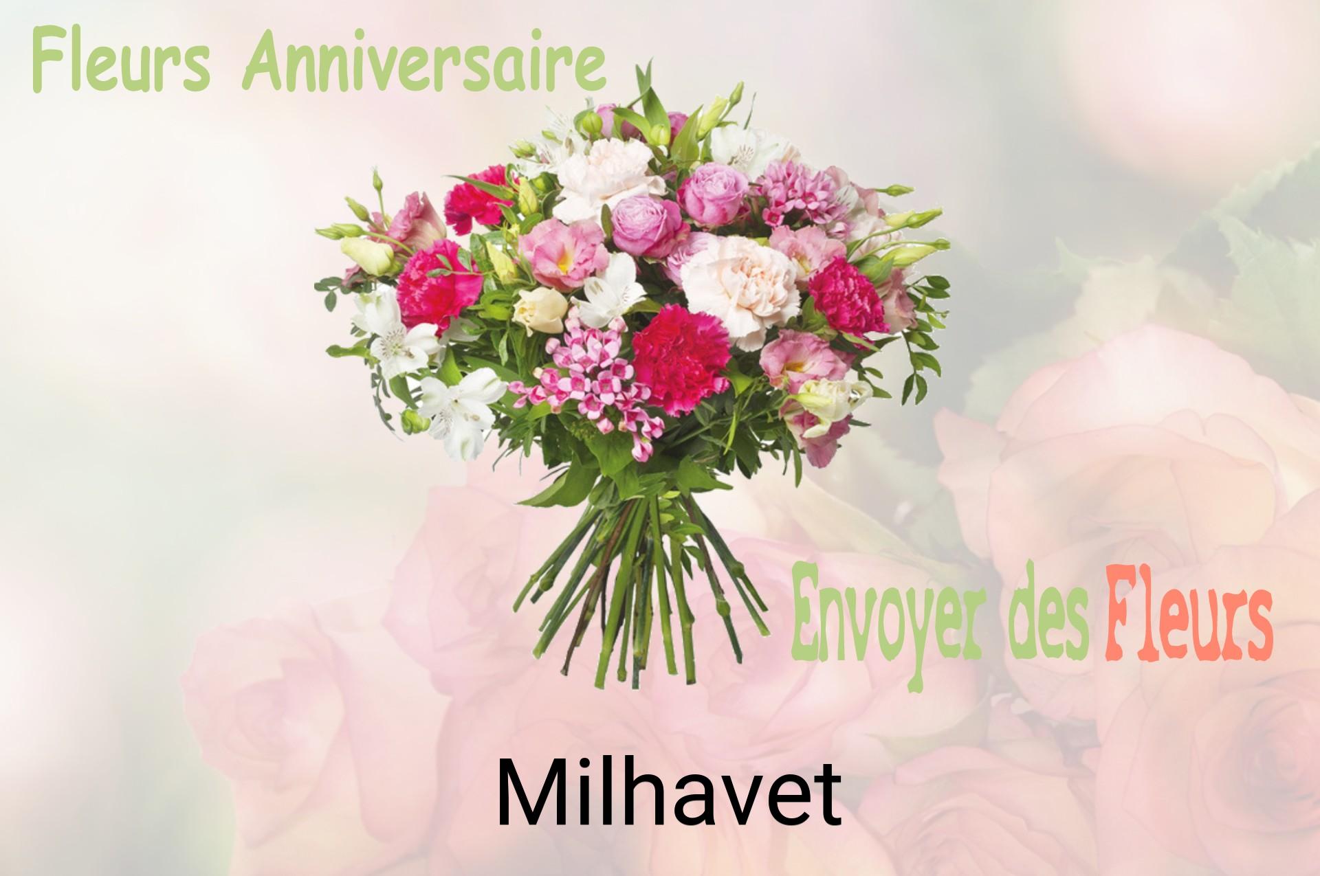 Bouquet de fleurs d’anniversaire livré à Milhavet